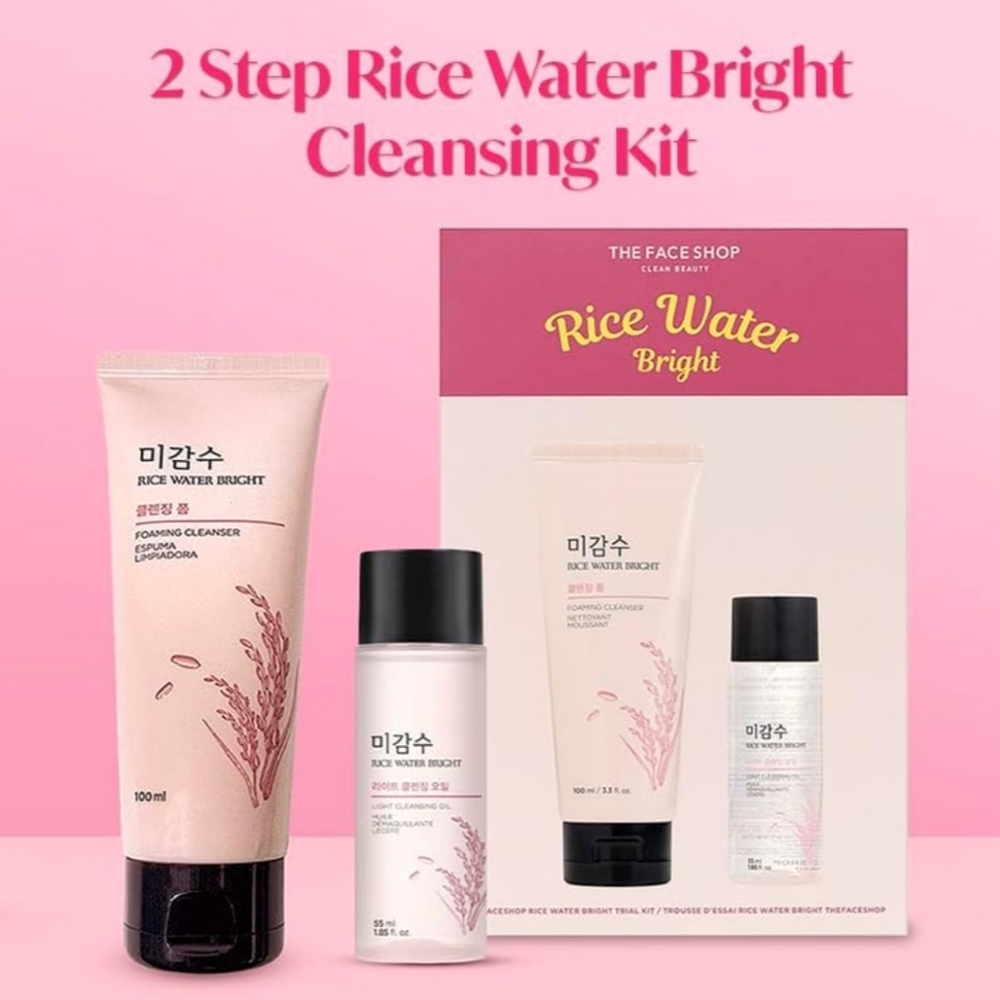 The Face Shop Rice Water Bright Trial Kit   NIB